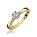 Inel Aur 14K W0429 Diamant Cultivat 0.20ct