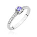 Inel Aur 14K W0435 Tanzanit 0.15ct Diamante 0.05ct