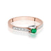 Inel Aur 14K W0435 Smarald 0.15ct