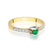 Inel Aur 14K W0435 Smarald 0.15ct