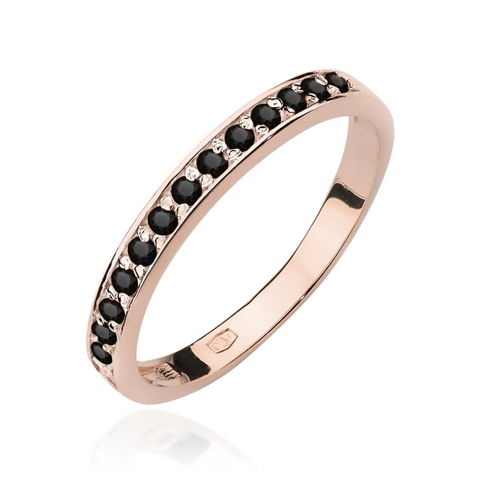 Inel Aur 14K W0446 Diamante Negre 0.20ct