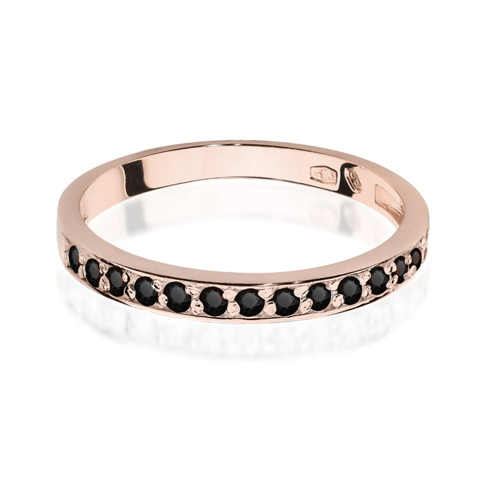 Inel Aur 14K W0446 Diamante Negre 0.20ct