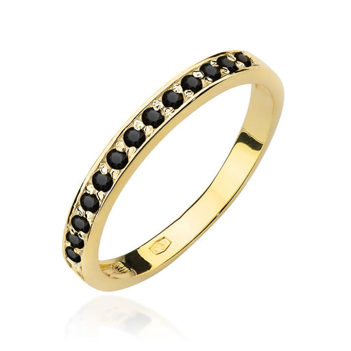 Inel Aur 14K W0446 Diamante Negre 0.20ct