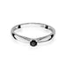 Inel Aur 14k cu Diamant Natural Negru Natural 0.12 ct