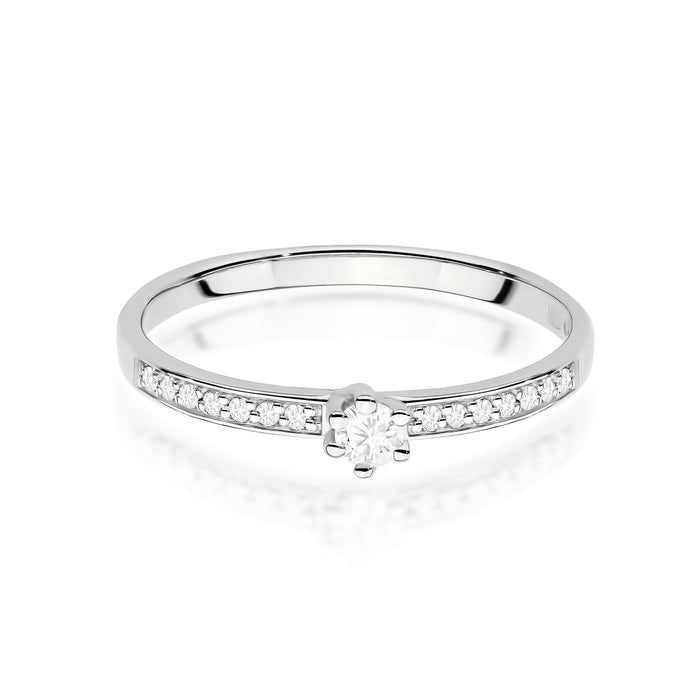 Inel Aur 14K cu Diamante de Laborator 0.17 ct