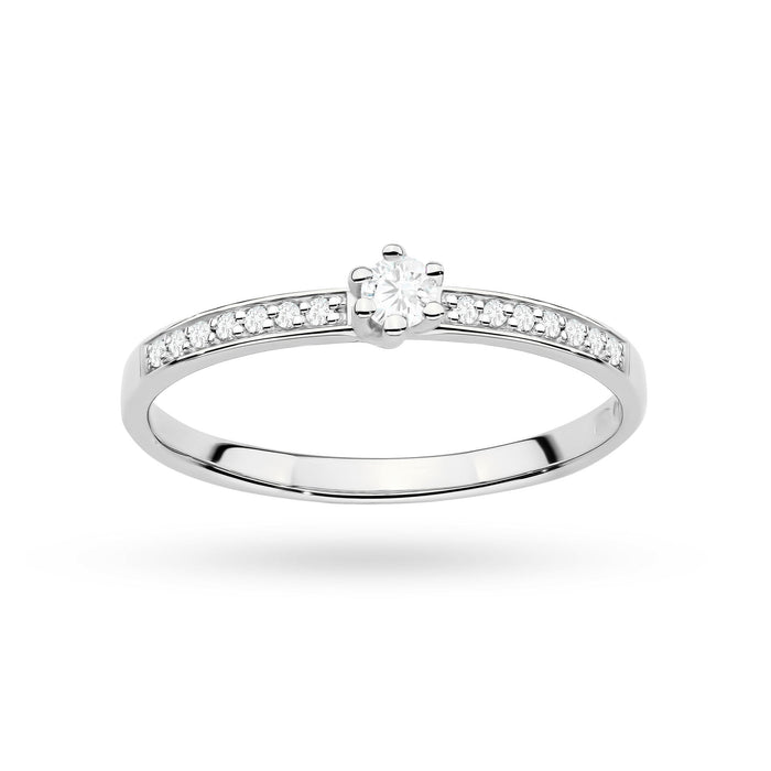 Inel Aur 14K cu Diamante de Laborator 0.17 ct