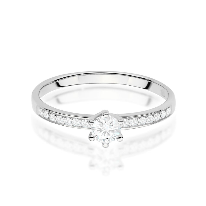 Inel Aur 14K cu Diamante de Laborator 0.37 ct