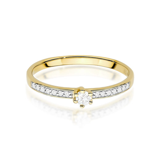 Inel Aur 14K cu Diamante de Laborator 0.17 ct