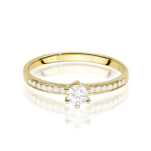 Inel Aur 14K cu Diamante de Laborator 0.37 ct