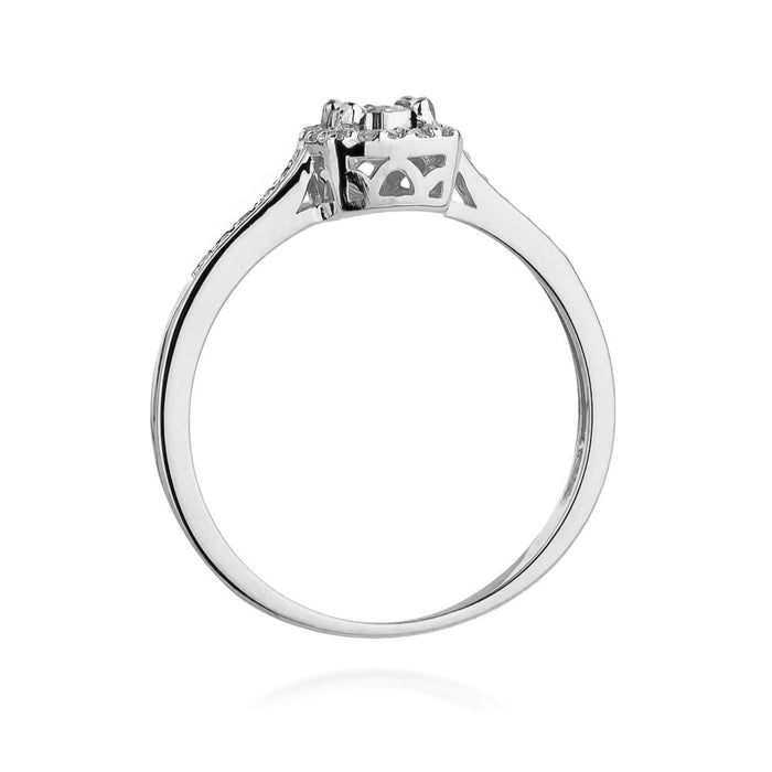 Inel Aur 14K W462 Diamant Cultivat 0.21ct