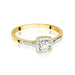 Inel Aur 14K W462 Diamant Cultivat 0.21ct