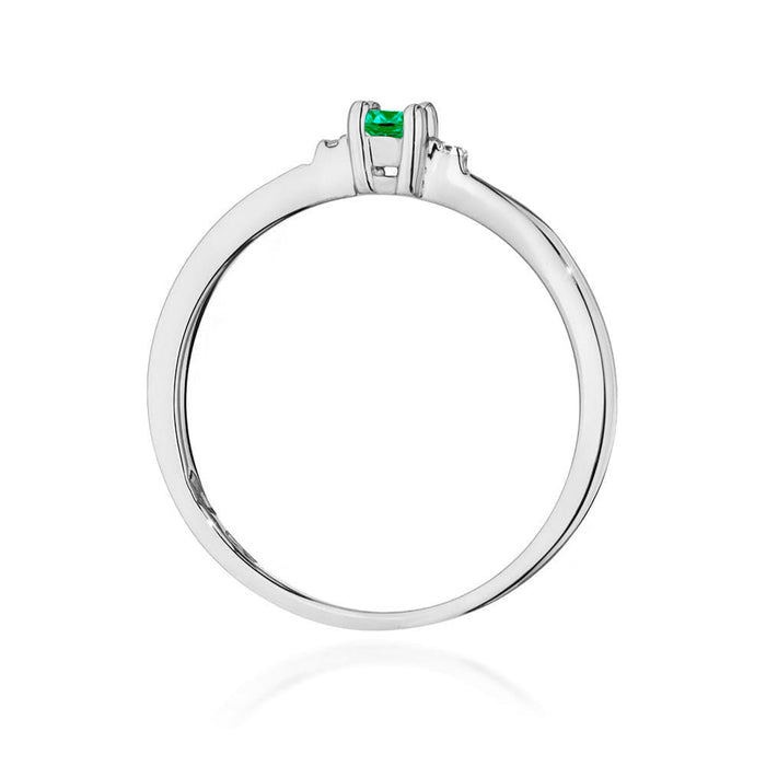 Inel Aur 14K W0464 Smarald 0.15ct