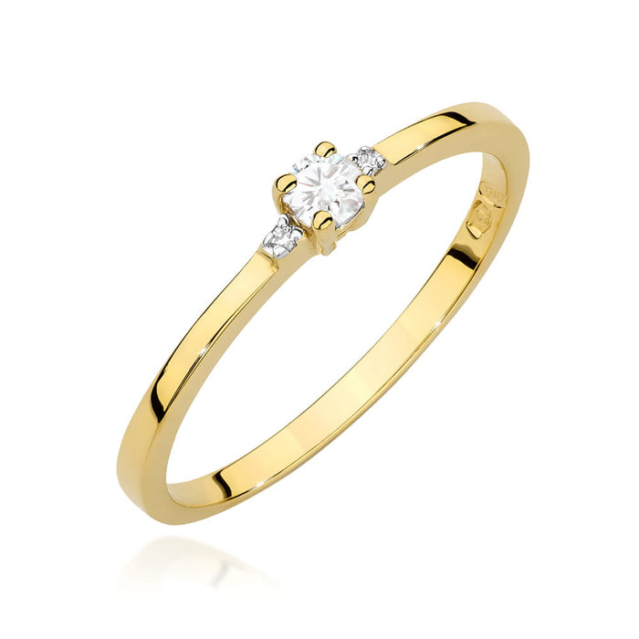 Inel Aur 14K W0464 Diamant 0.10ct