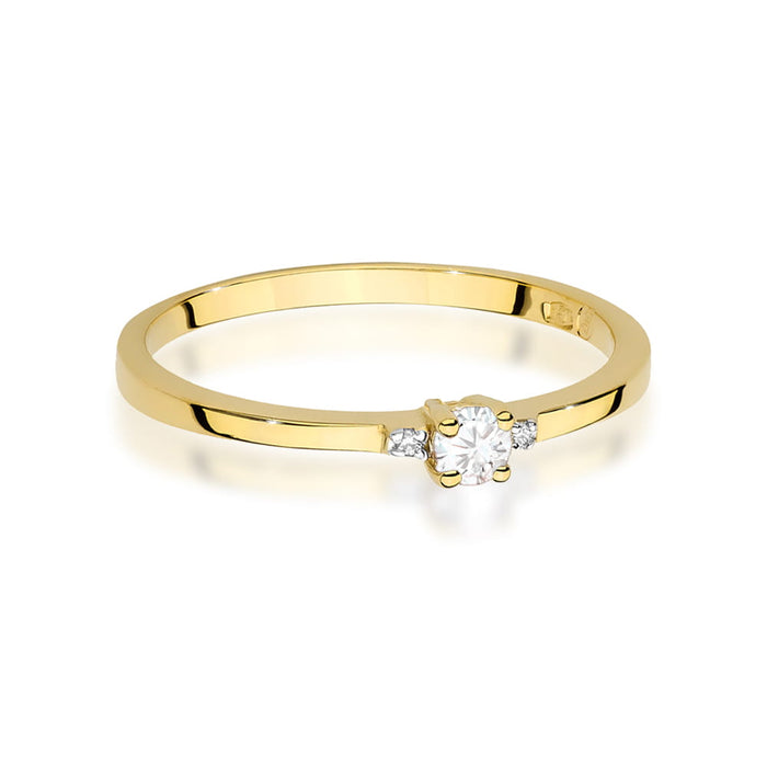 Inel Aur 14K W0464 Diamant 0.10ct