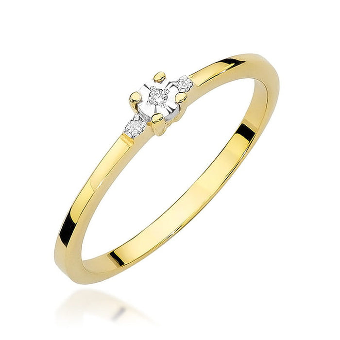 Inel Aur 14K W0464 Diamant 0.02ct