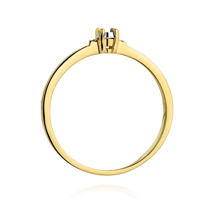 Inel Aur 14K W0464 Diamant 0.02ct