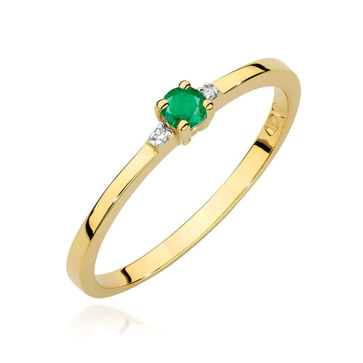 Inel Aur 14K W0464 Smarald 0.15ct