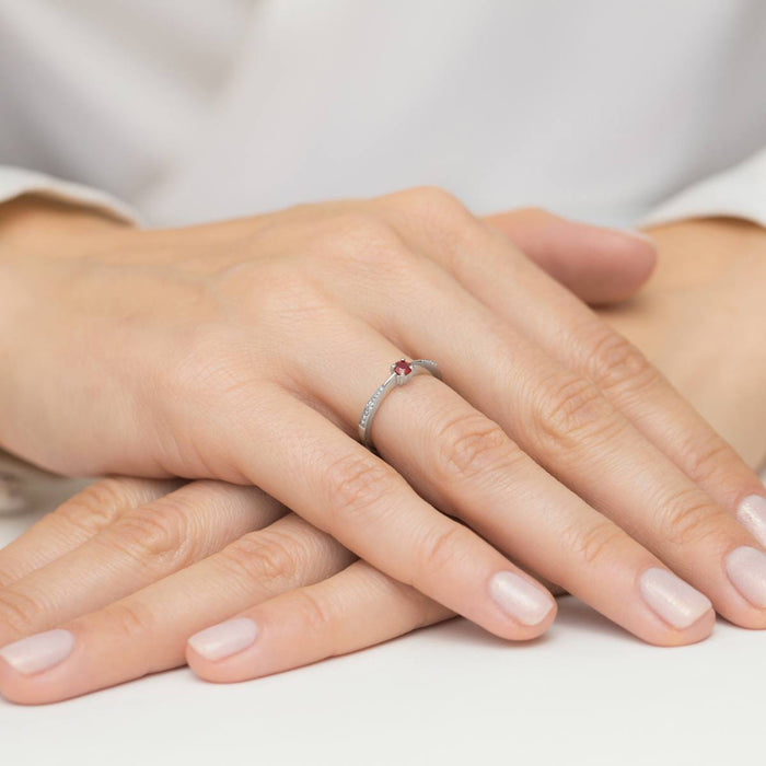 Inel Aur 14K W0465 Rubin 0.15ct