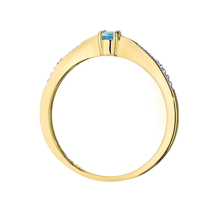 Inel Aur 14K W0465 Topaz 0.15ct