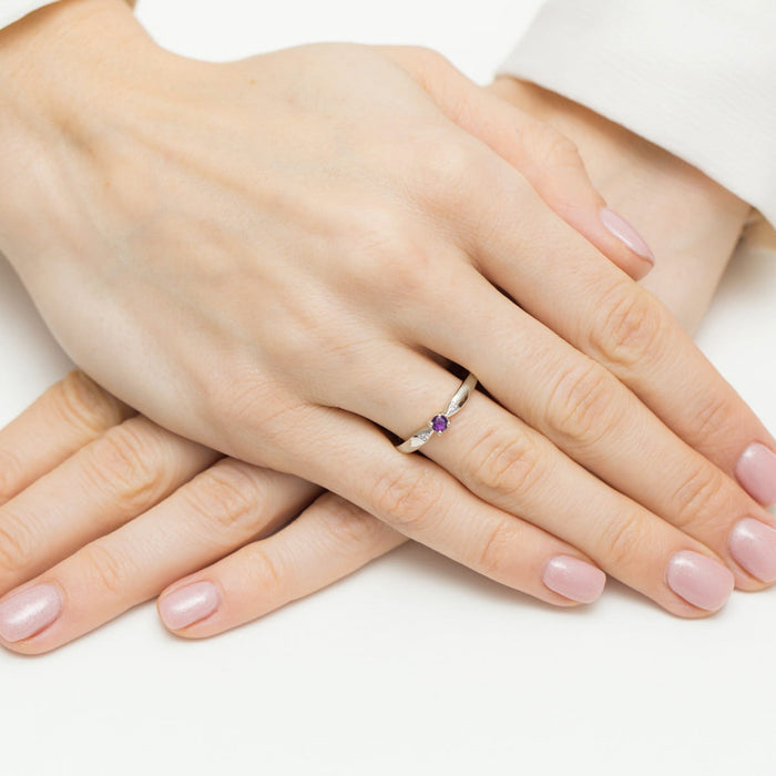 Inel Aur 14K W0469 Ametist 0.10ct