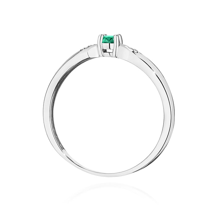 Inel Aur 14K W0469 Smarald 0.15ct