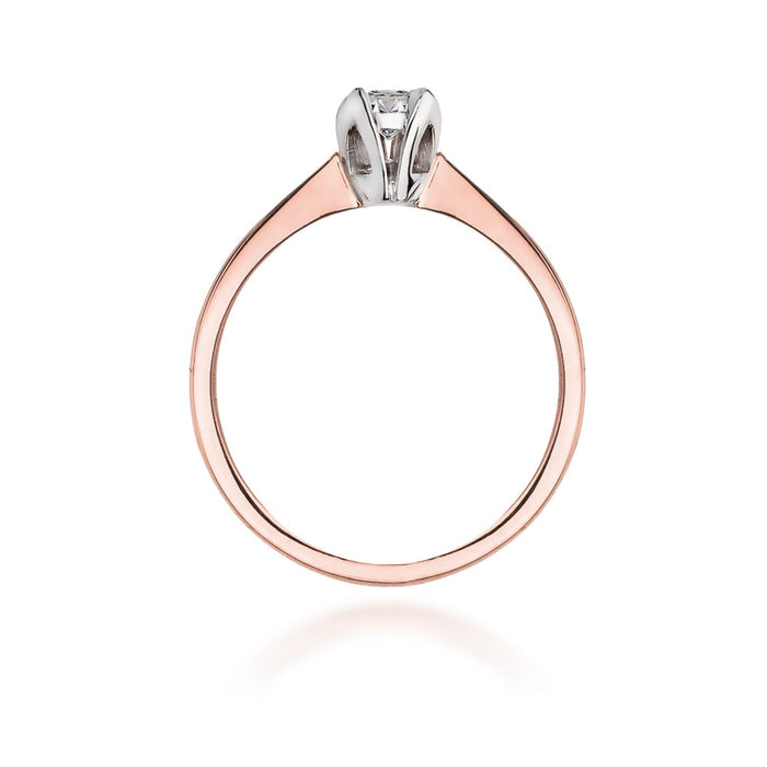 Inel Aur 14K cu Diamant Natural 0.10 ct