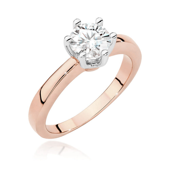 Inel Aur 14K W482 Diamant Cultivat 0.70ct