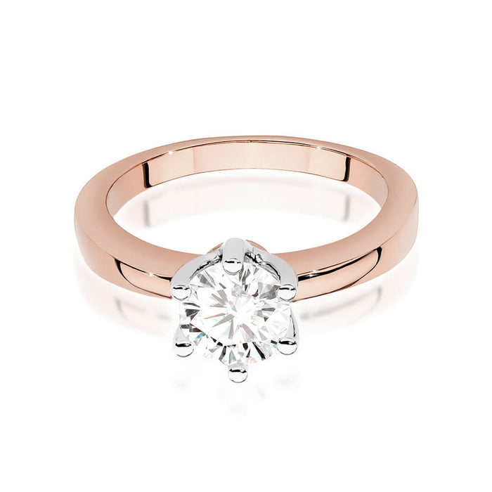 Inel Aur 14K W482 Diamant Cultivat 0.70ct