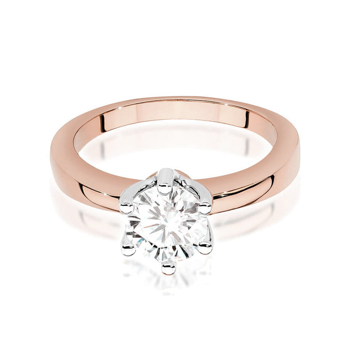 Inel Aur 14K W482 Diamant Cultivat 1.00ct