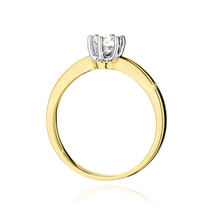 Inel Aur 14K W0482 Diamant Cultivat 0.40ct