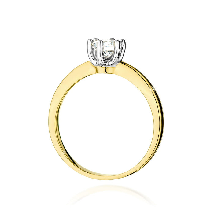 Inel Aur 14K W482 Diamant Cultivat 0.50ct
