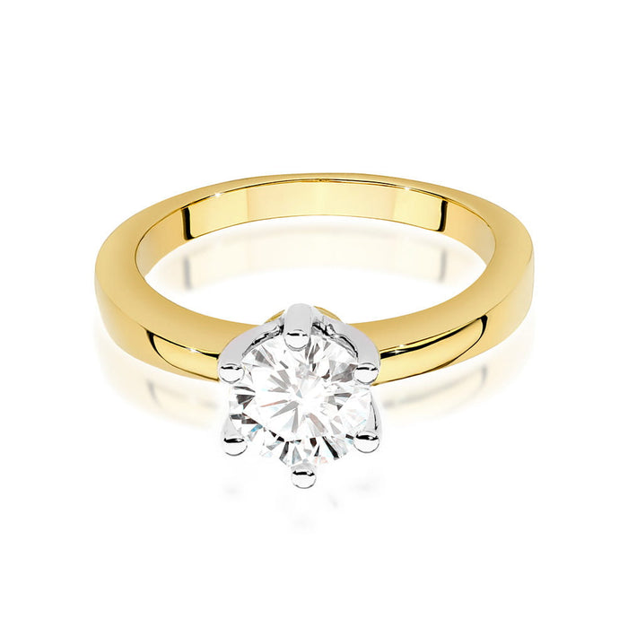 Inel Aur 14K W482 Diamant Cultivat 0.70ct