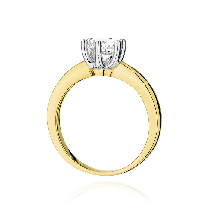 Inel Aur 14K W482 Diamant Cultivat 0.70ct