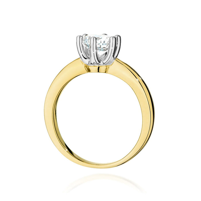 Inel Aur 14K W482 Diamant Cultivat 1.00ct
