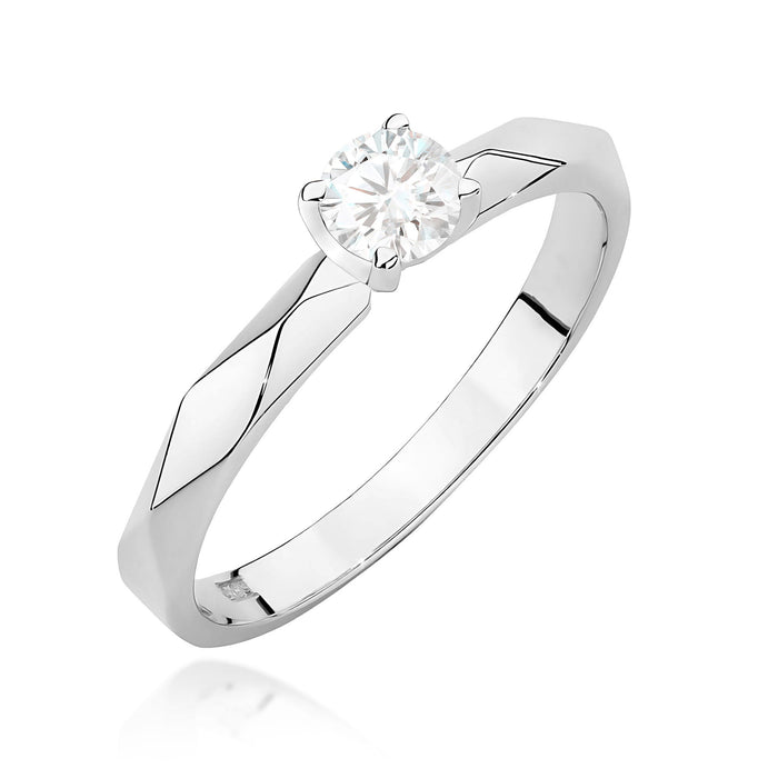 Inel Aur 14K W484 Diamant Natural 0.25ct