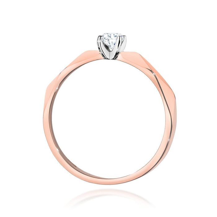Inel Aur 14K W0484 Diamant 0.10ct