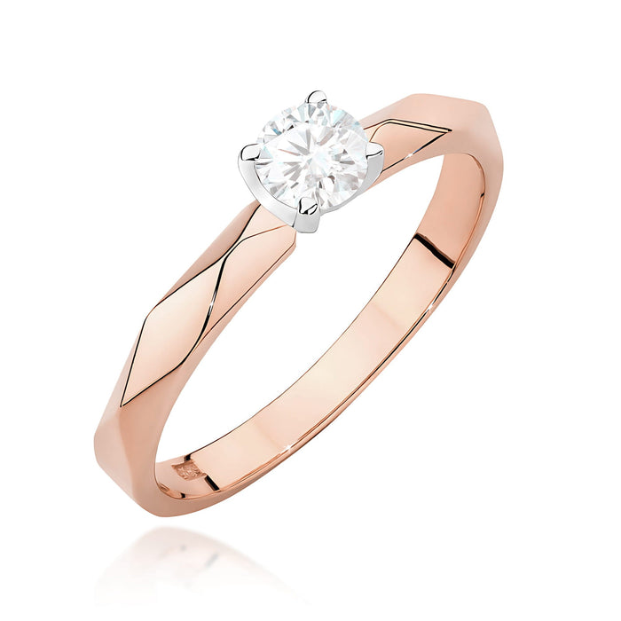 Inel Aur 14K W484 Diamant Natural 0.25ct