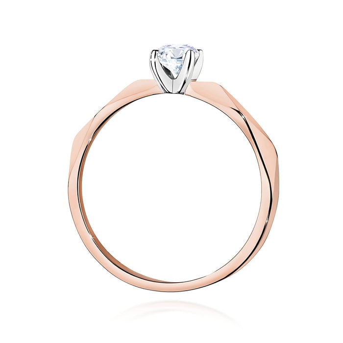 Inel Aur 14K W484 Diamant Natural 0.25ct