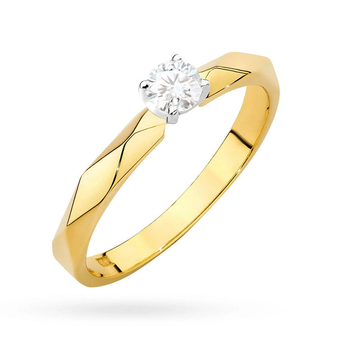 Inel Aur 14K W0484 Diamant 0.10ct