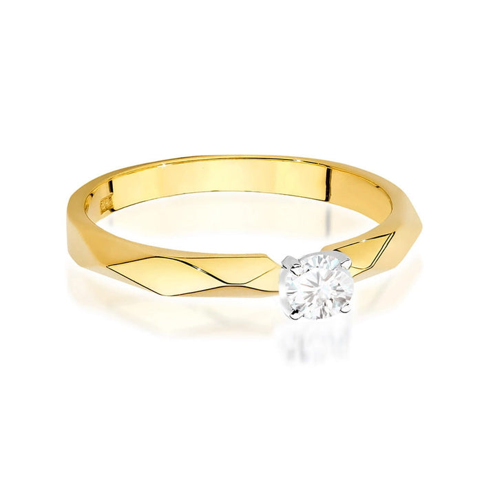 Inel Aur 14K W0484 Diamant 0.10ct