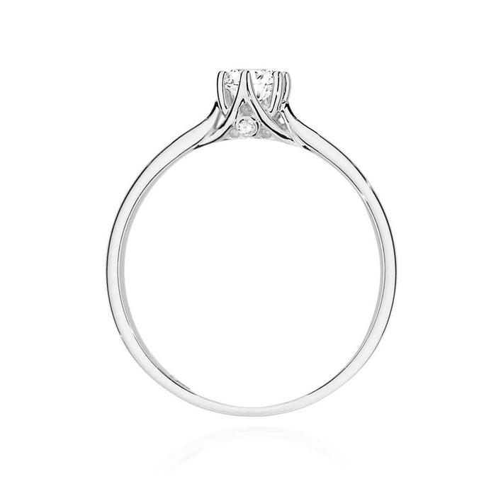 Inel Aur 14K W0499 Diamant Crescut în Laborator 0.20ct