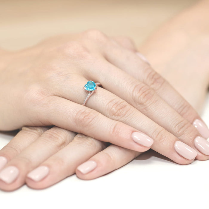 Inel Aur 14K cu Topaz 1.20 ct