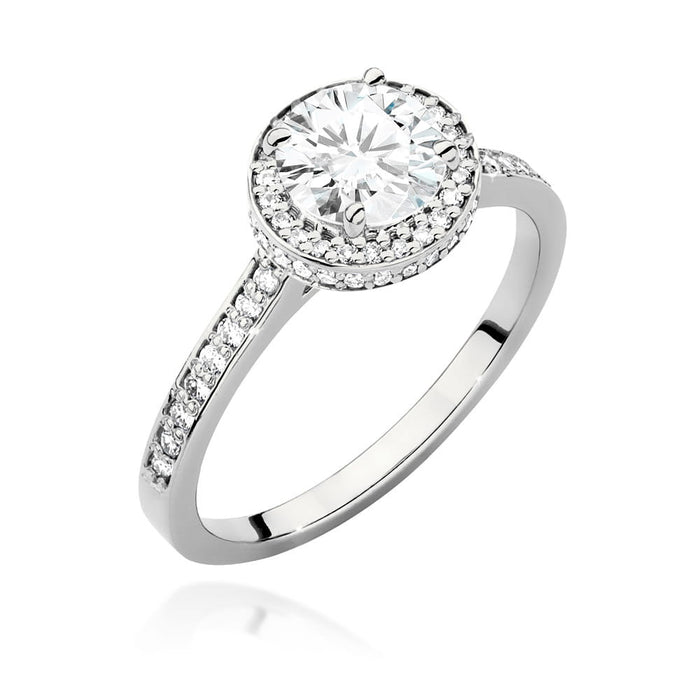 Inel Aur 14K cu Diamante de Laborator 1.38 ct