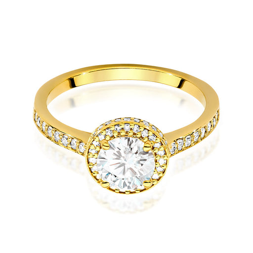 Inel Aur 14K cu Diamante de Laborator 1.08 ct