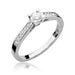Inel Aur 14k cu Diamante 0,36 ct - Alb