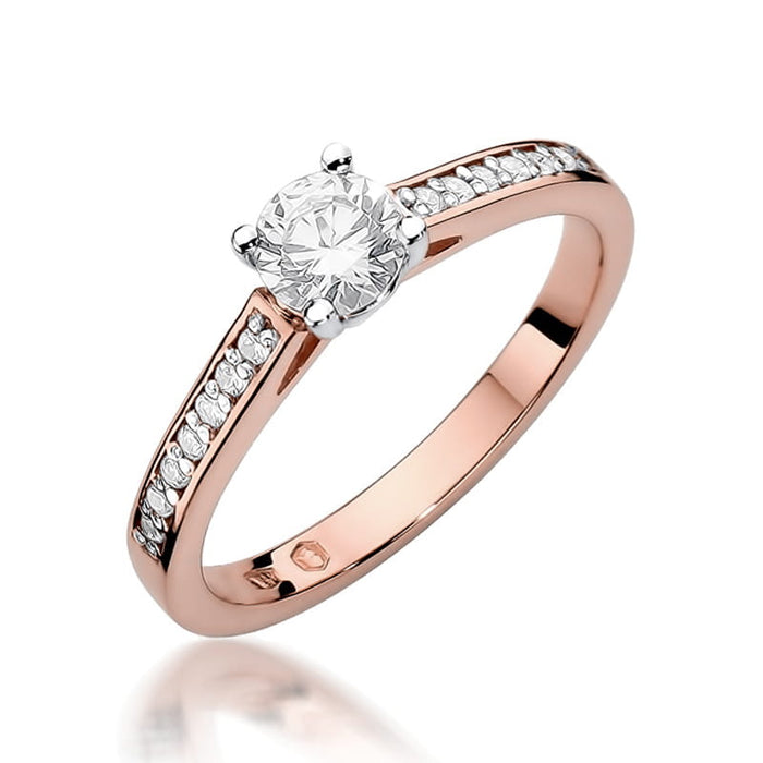 Inel Aur 14K cu Diamante Naturale 0.62 ct