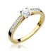 Inel Aur 14k cu Diamante 0,36 ct - Galben