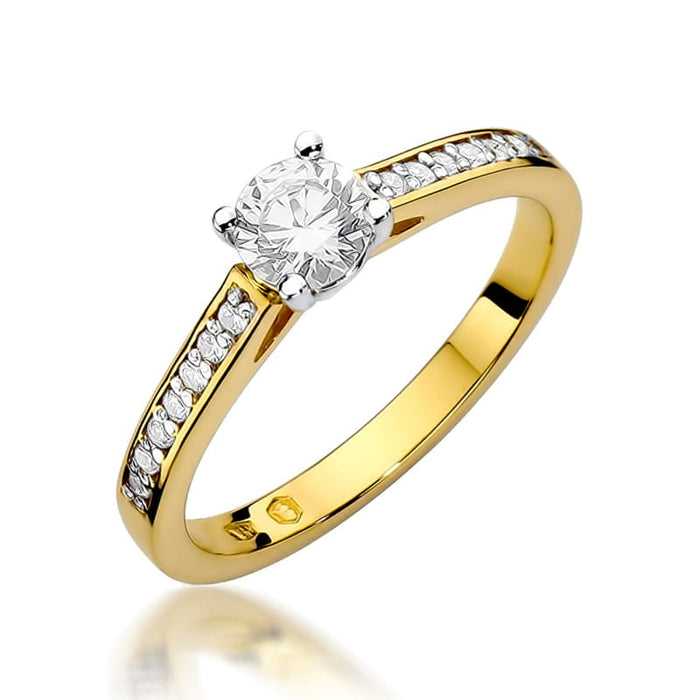 Inel Aur 14K cu Diamante Naturale 0.62 ct