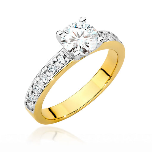 Inel Aur 14K cu Diamante de Laborator 1.24 ct