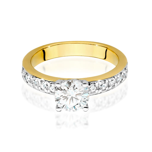 Inel Aur 14K cu Diamante de Laborator 1.24 ct